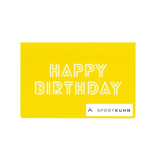 Sport Kuhn Geschenkgutschein Stationär 10€ - 500€ (Ausdrucken nicht möglich) Gutscheine Sport Kuhn Happy Birthday 10