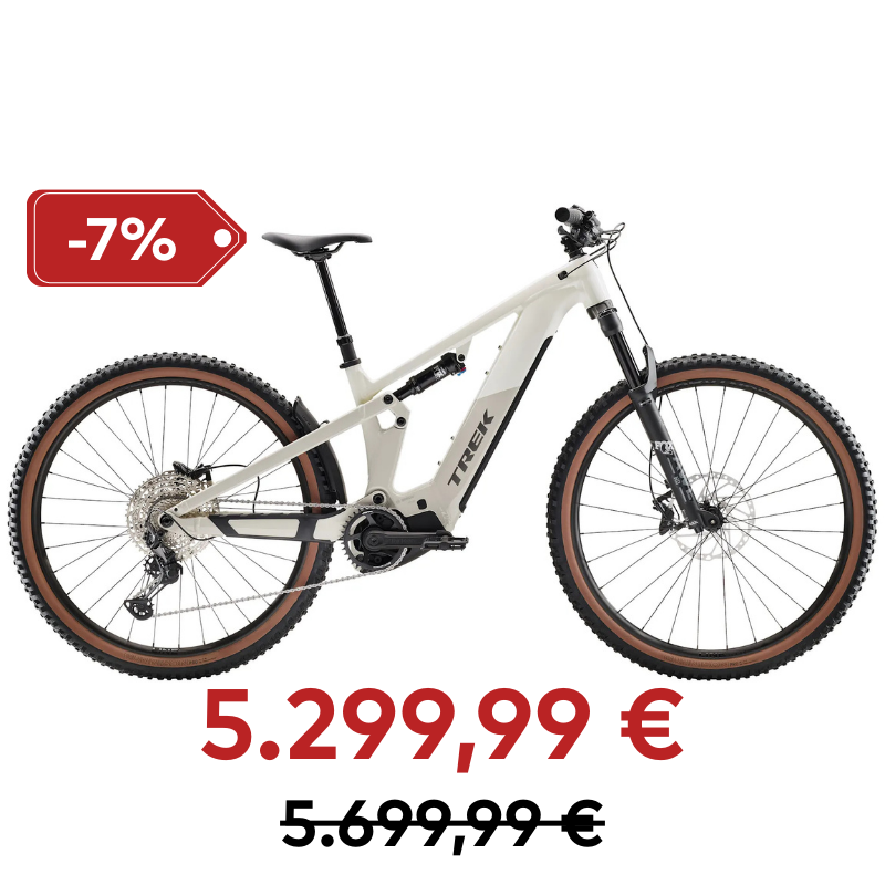 TREK POWERFLY+ FS 6 Gen 4 E-Mountainbike TREK era white/buss beige M