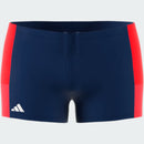 ADIDAS BLOCK BOXER CBLACK/FTWWHT/CBLACK Badehose ADIDAS