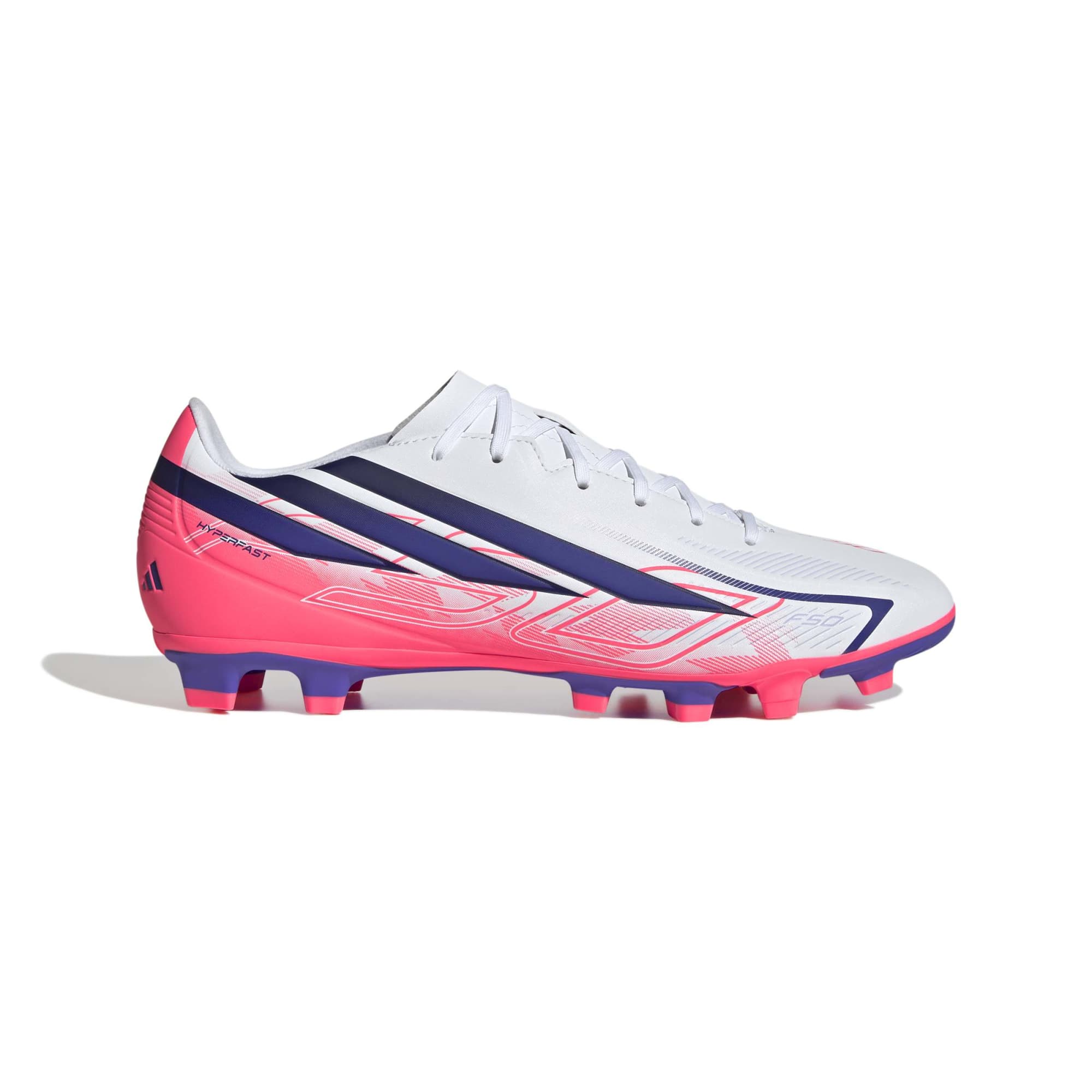 ADIDAS F50 HYPERFAST CLUB FG/MG Naturrasen ADIDAS FTWWHT/SOLPUR/SOLTUR 39 1/3