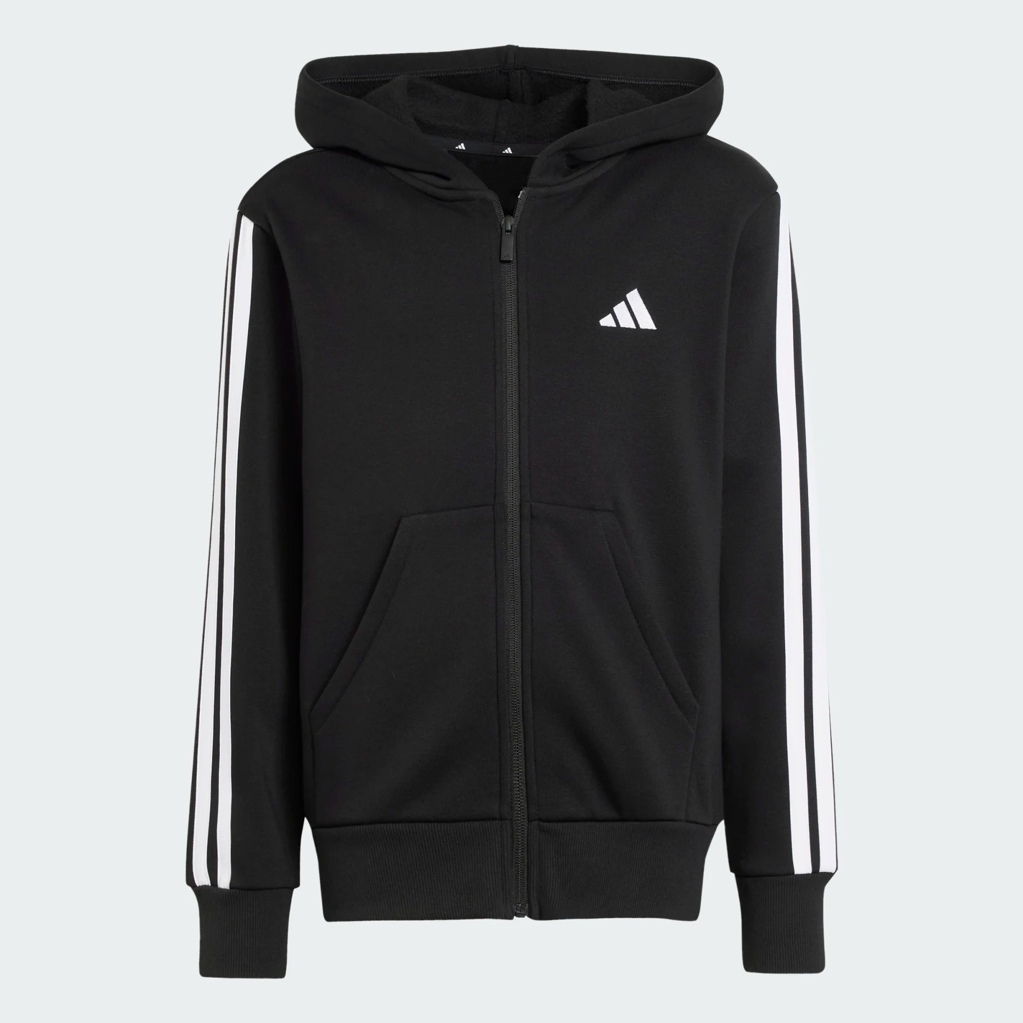 ADIDAS J 3S FL FZ HD Freizeitpullover ADIDAS BLACK/WHITE 128
