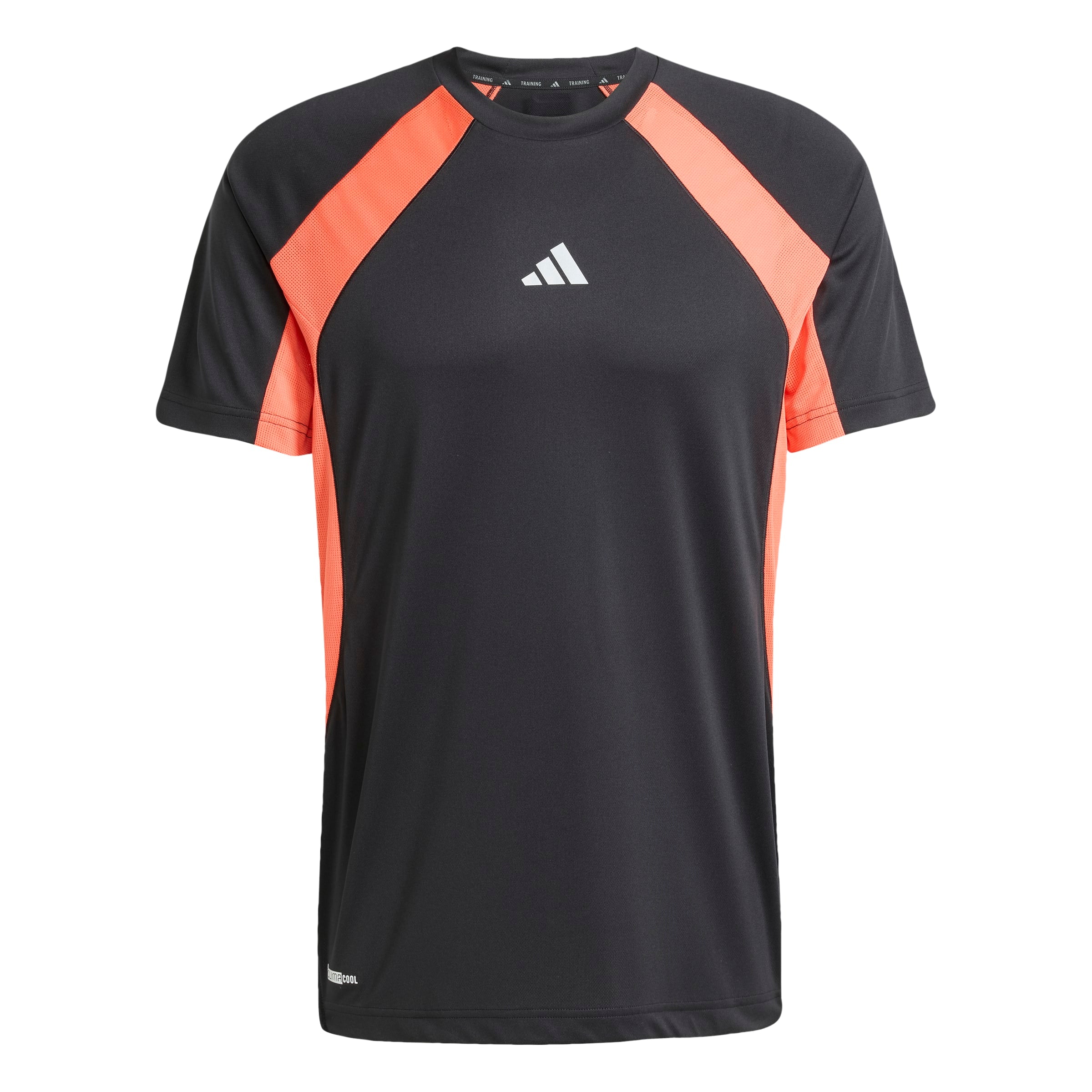 ADIDAS TECH APP TEE Trainingsshirts ADIDAS orange/blau/gelb/weiss S