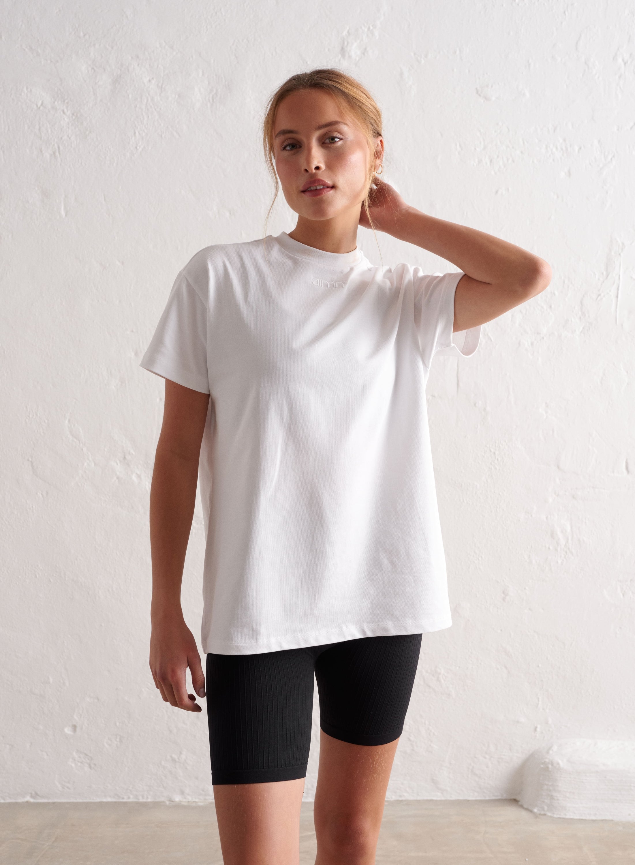 AIM´N Boyfriend T-shirt 017 White Freizeitshirts /-blusen AIM´N 017 White XS