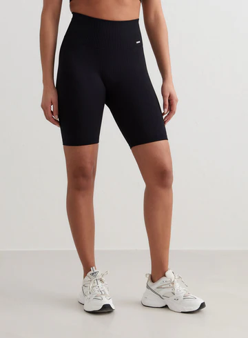 AIM´N Ribbed Seamless Biker Shorts 010 Black Trainingshosen & Jogginghosen AIM´N 010 Black XS