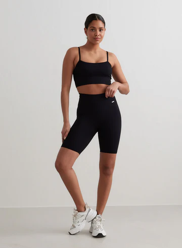 AIM´N Ribbed Seamless Biker Shorts 010 Black Trainingshosen & Jogginghosen AIM´N