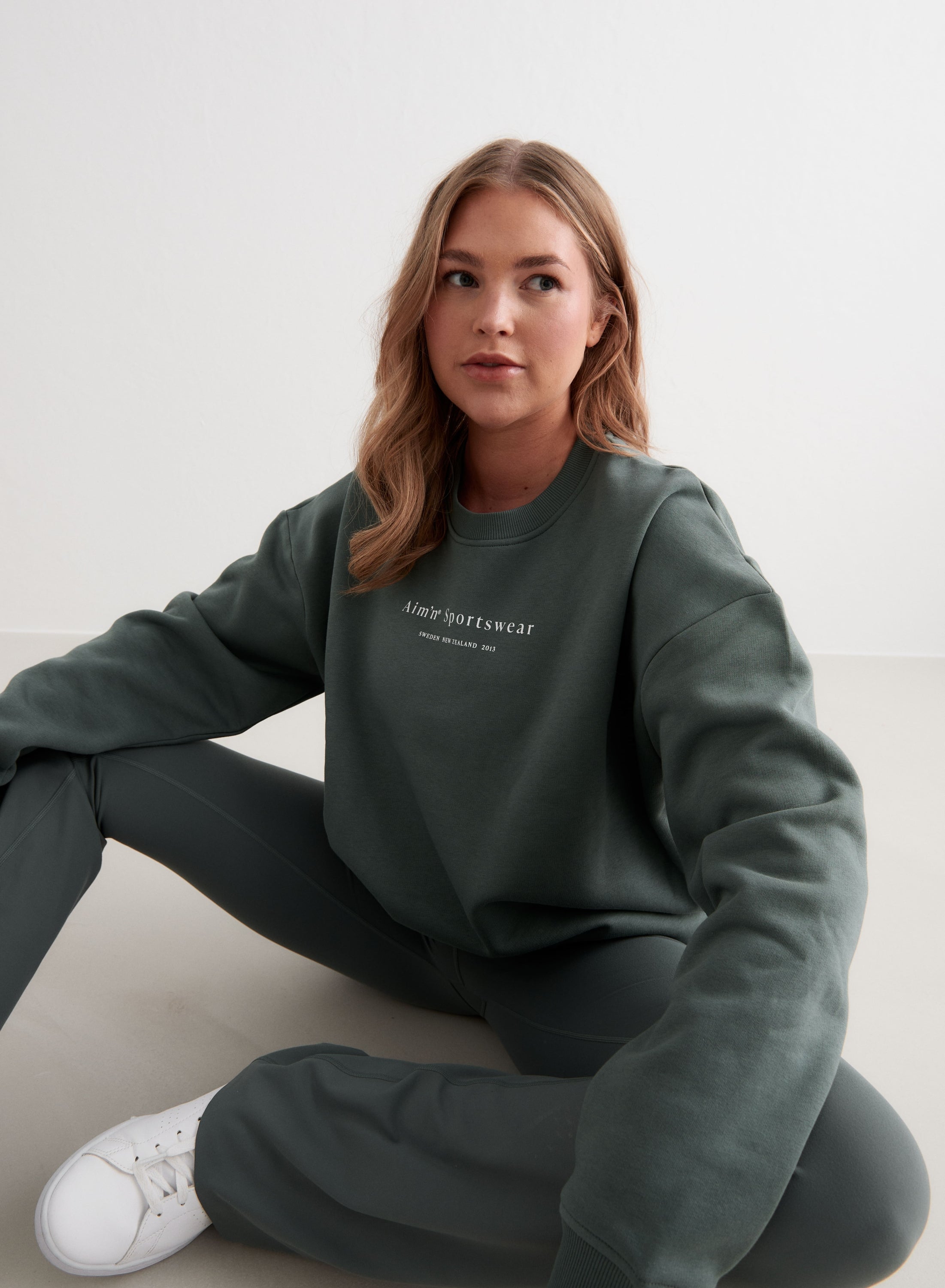 AIM´N Serif Sweatshirt 112 Sage Freizeitpullover AIM´N