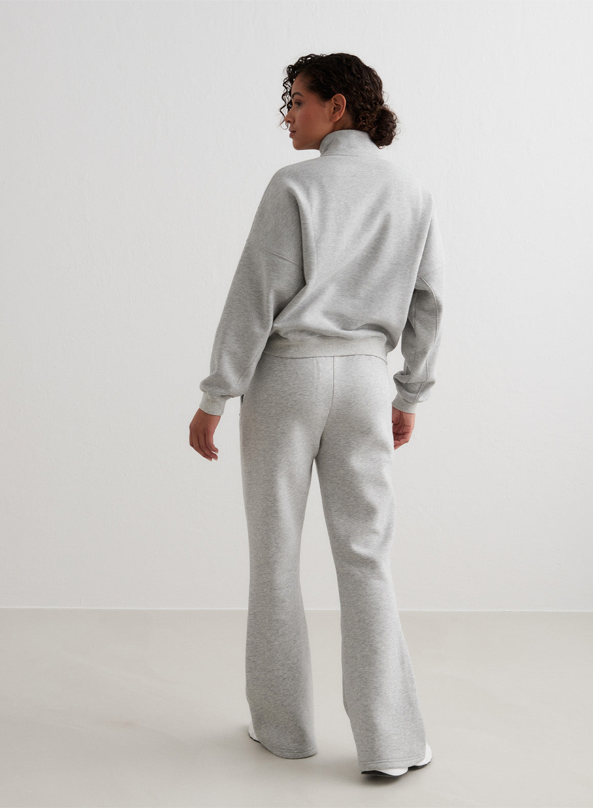 AIM´N Varsity Sweat Half Zip 108 Grey Melange Freizeitpullover AIM´N