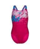 ARENA GIRL'S ARENA SPLASH POINT SWIMSUIT Badeanzug ARENA FREAK ROSE-BLUE CHINA 116