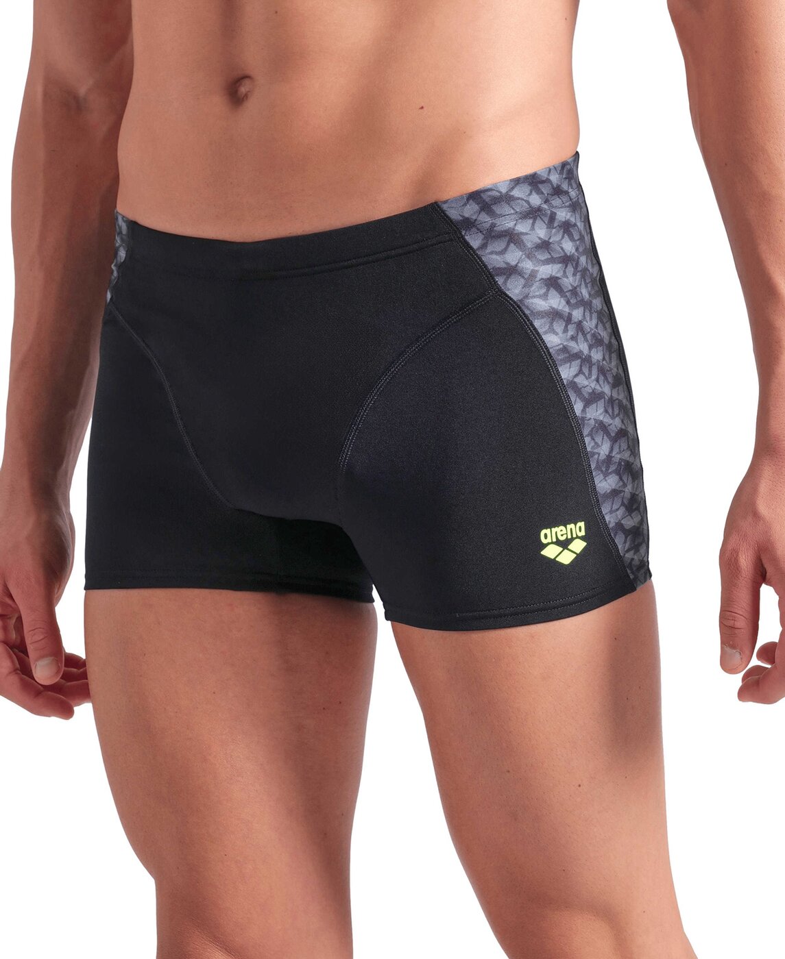 ARENA MEN'S ARENA MONOGRAM SWIM SHORT Badehose ARENA BLACK-BLACK 5