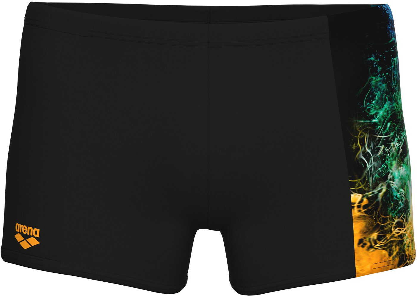 ARENA MEN'S ARENA VIBRANT SWIM SHORT Badehose ARENA BLACK-BLACK MULTI 5