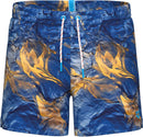 ARENA MEN'S ARENA WATER PRINTS BEACH SHORT AO Badehose ARENA NAVY-SOFT GREEN S