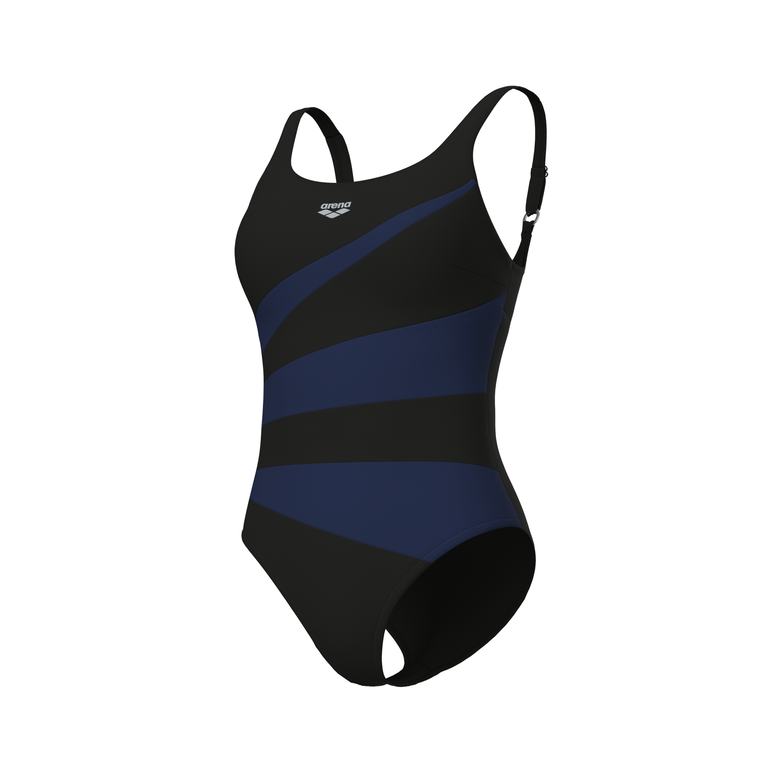 ARENA W ARENA ISABELLA SWIMSUIT WING Badeanzug ARENA SAPPHIRE/VOLT-GREY FOG-BLUE VO 38