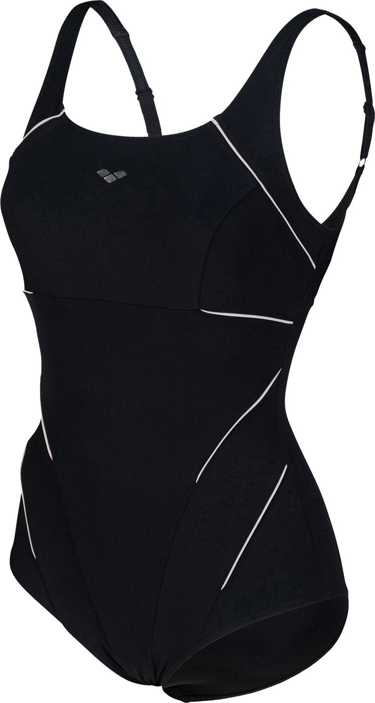 ARENA W JEWEL ONE PIECE LOW C CUP R Badeanzug ARENA BLACK-WHITE 38