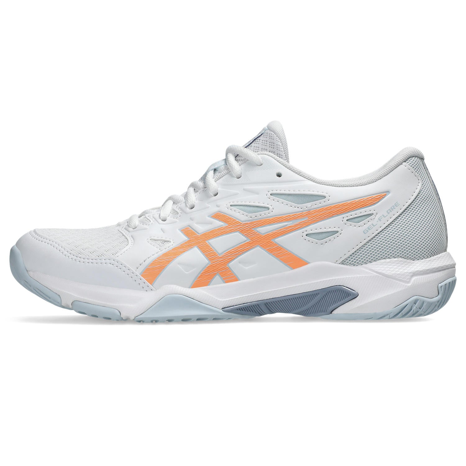 ASICS GEL-FLARE Hallensportschuhe ASICS WHITE/BLACK/PINKSICLE 37.5