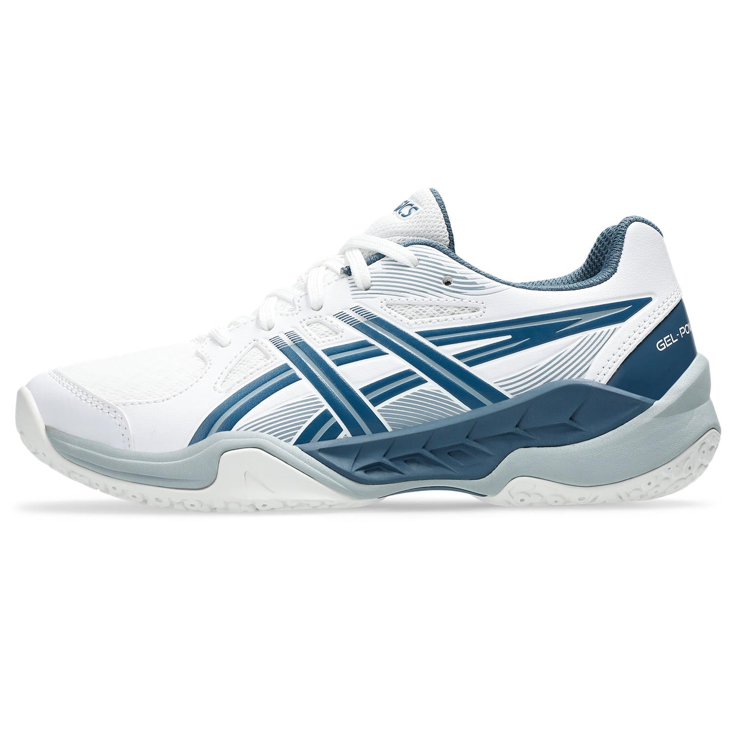 ASICS GEL-POWERBREAK GS Hallensportschuhe ASICS WHITE/VINTAGE INDIGO 35.5