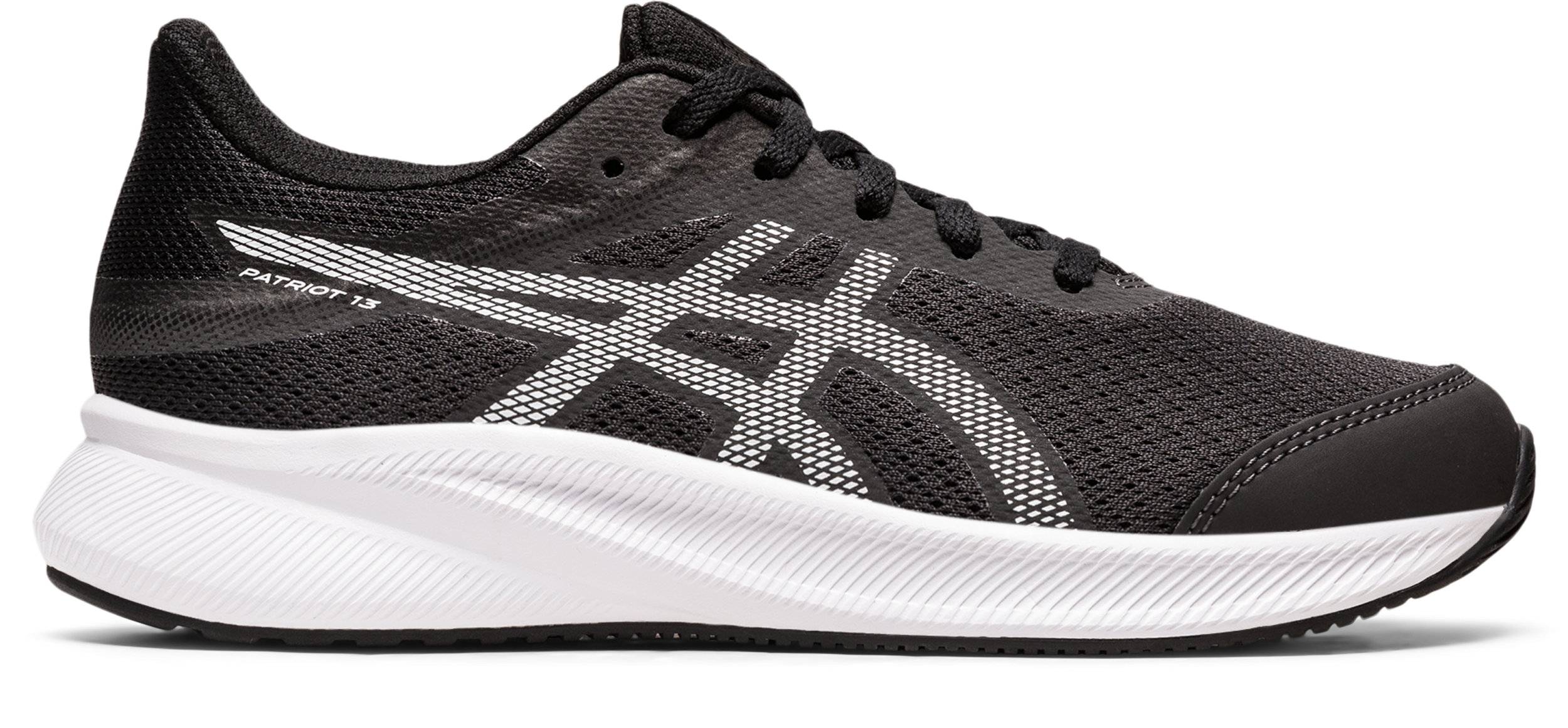 ASICS PATRIOT 13 GS MID GREY/BLACK Neutral ASICS MID GREY/BLACK 35