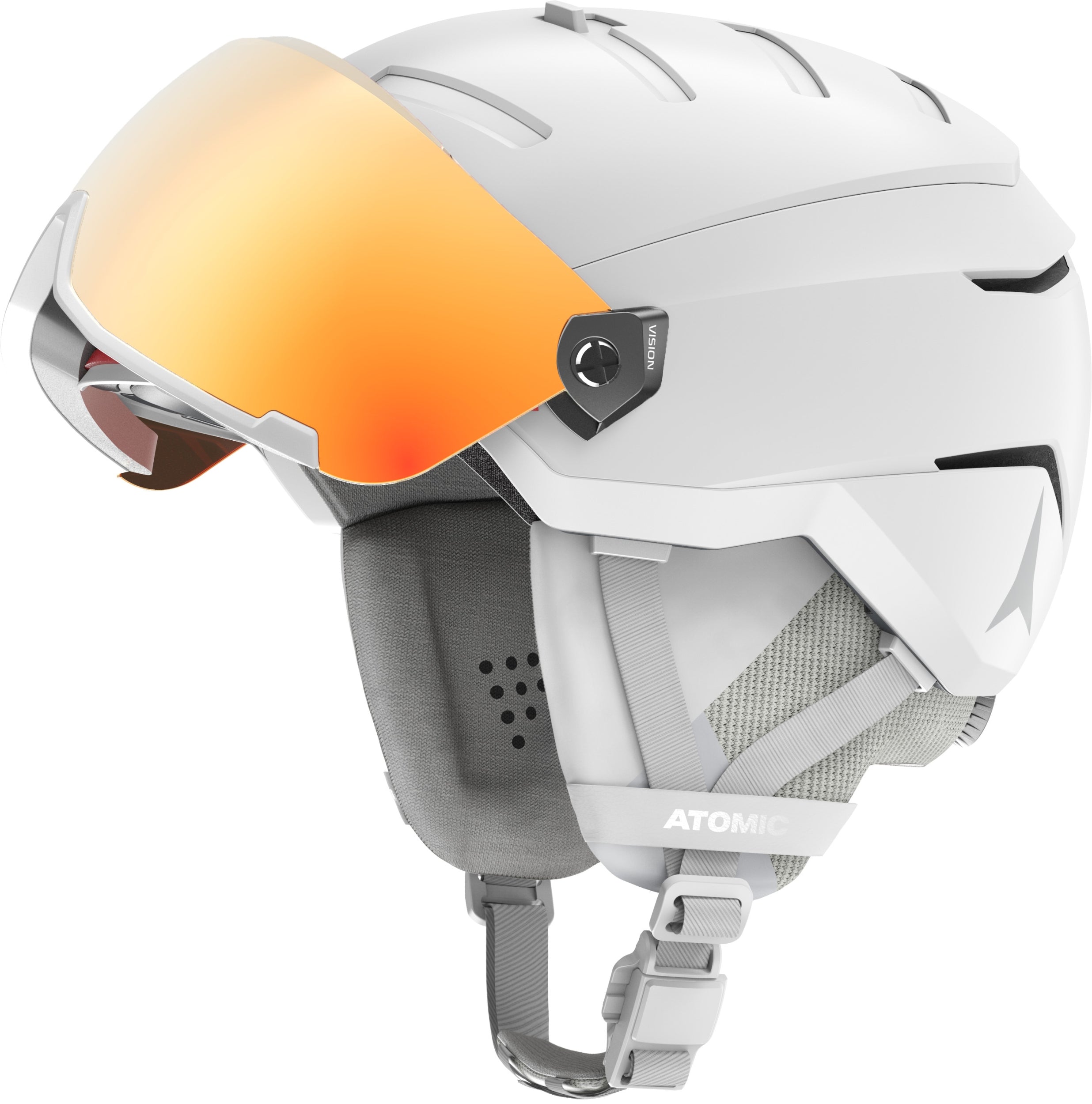ATOMIC SAVOR GT AMID VISOR HD White infinity teel Skihelme ATOMIC