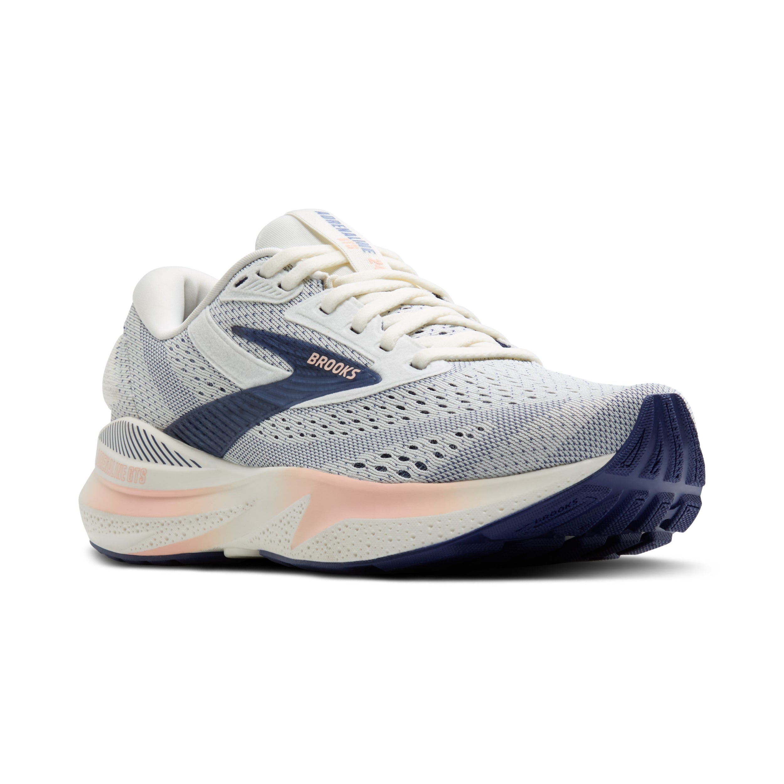 BROOKS Adrenaline GTS 24 Asphalt/BR Stack Stabilität BROOKS Grey/Blue Ribbon/Peach 38
