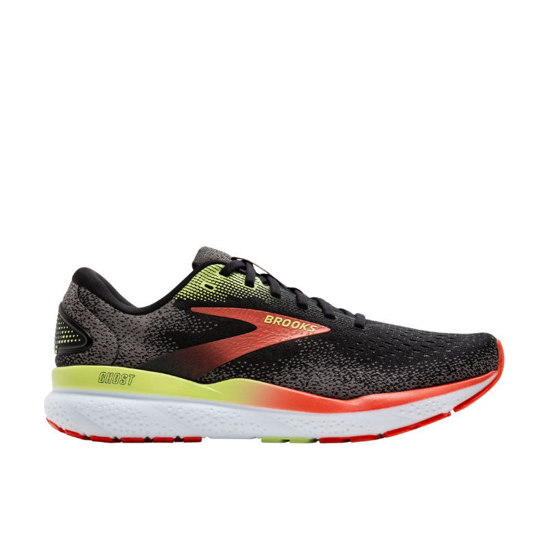 BROOKS Ghost 16 Herren Neutral BROOKS Black/Mandarin Red/Green 42