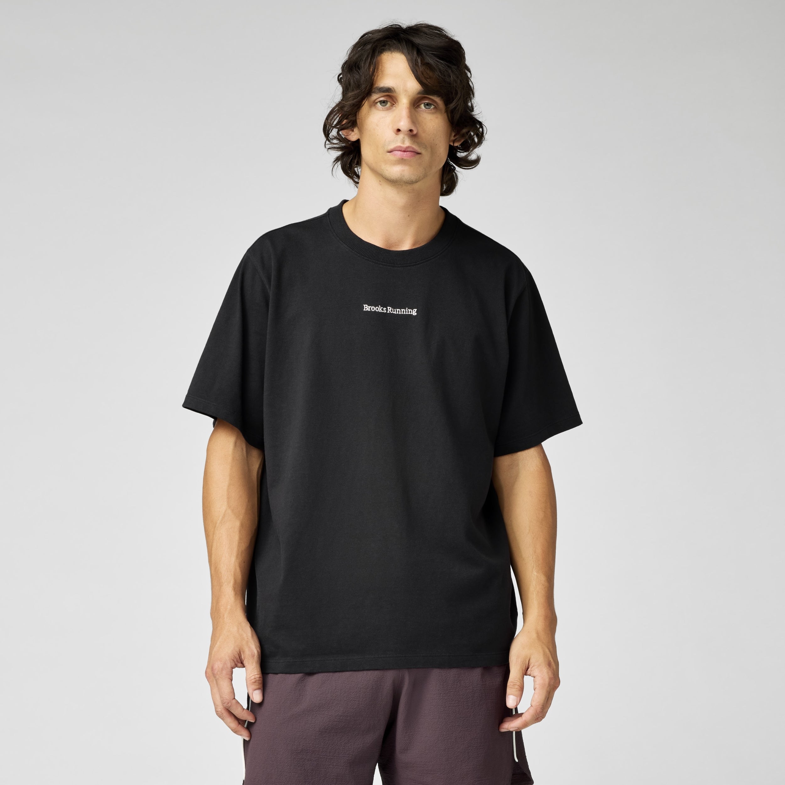 BROOKS Movement Heavyweight Tee Laufhosen BROOKS Black/Bone XL