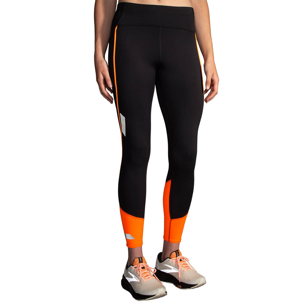 BROOKS Run Visible Tight 2.0 Laufhosen BROOKS 068 Black/Fluoro Flash S