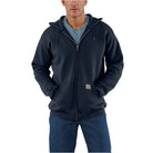 Carhartt B.V. ZIP HOODED SWEATSHIRT 472 New Navy Fleecejacken & Pullover Carhartt B.V. 472 New Navy S