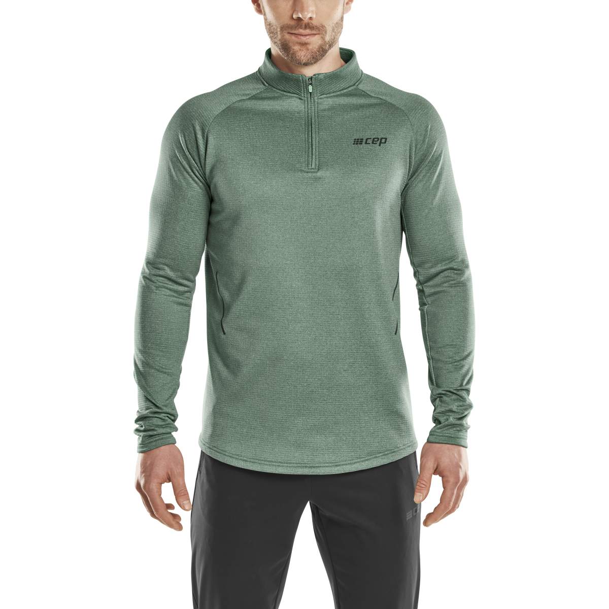 CEP CEP cold weather zip shirt, long sl 372 green CEP 372 green XXL