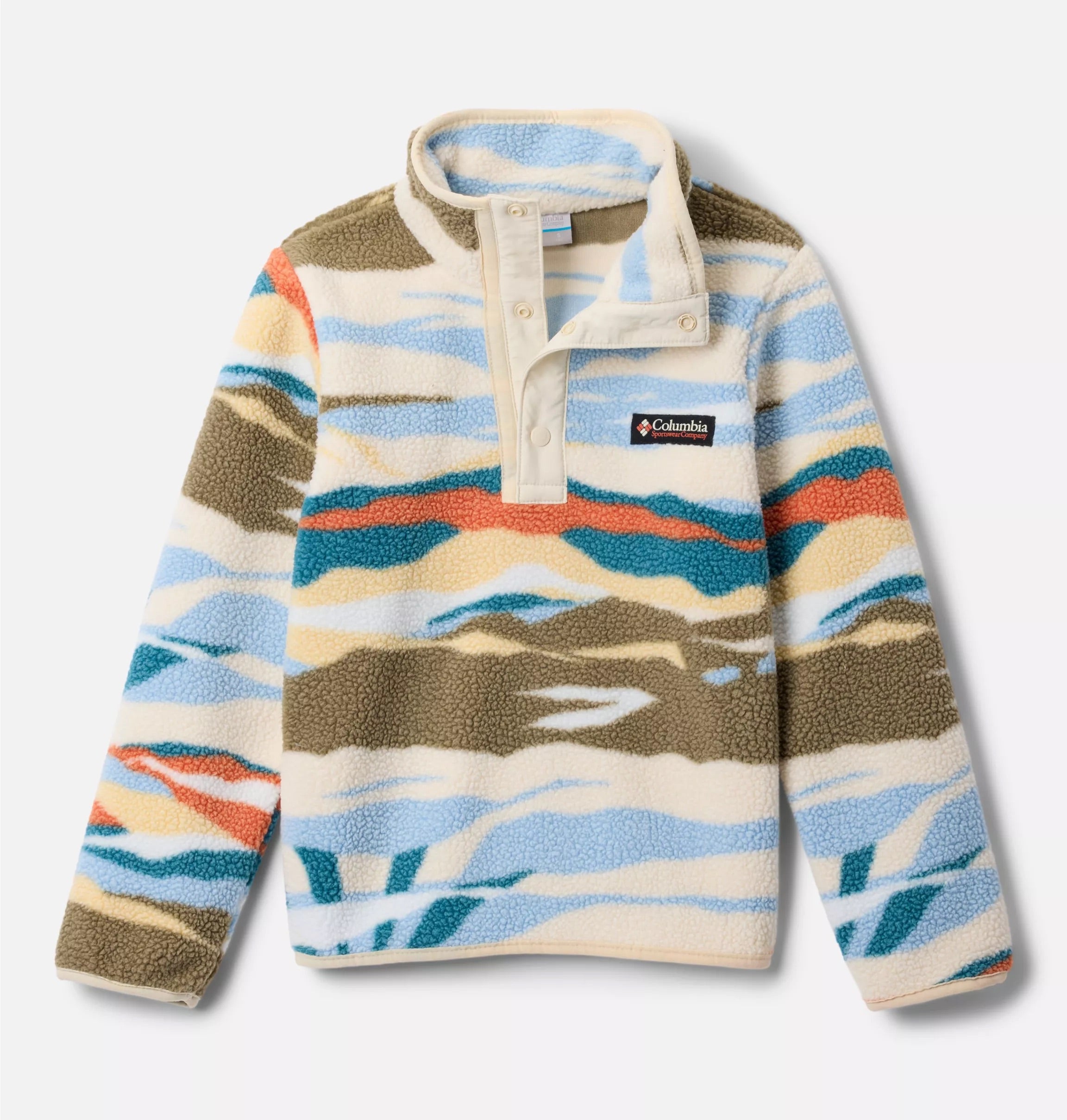 COLUMBIA Helvetia II Printed Half Snap Fleec Chalk COLUMBIA Chalk XS