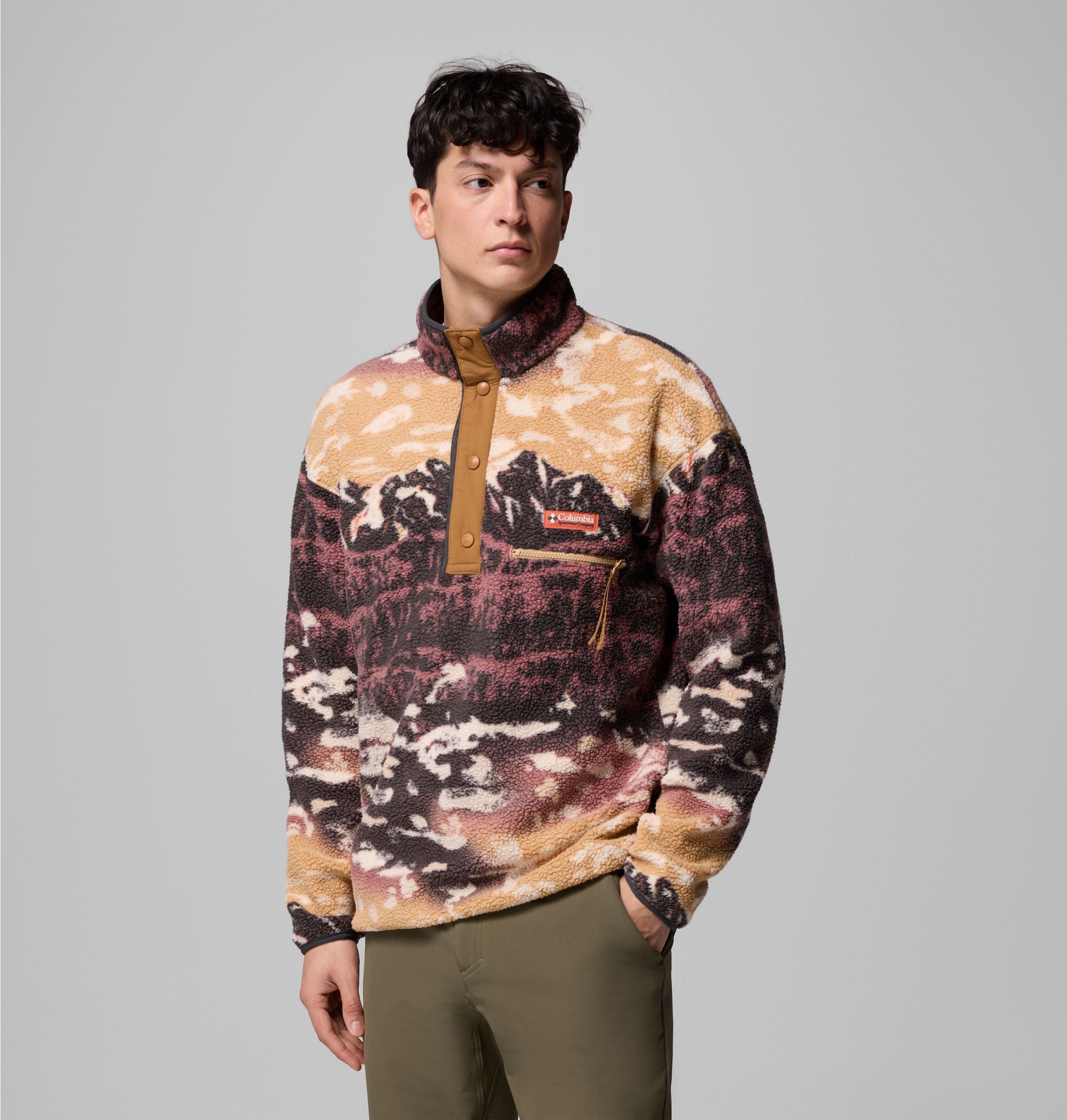 COLUMBIA Helvetia II Printed Half Snap Fleec Fußballoberteile COLUMBIA