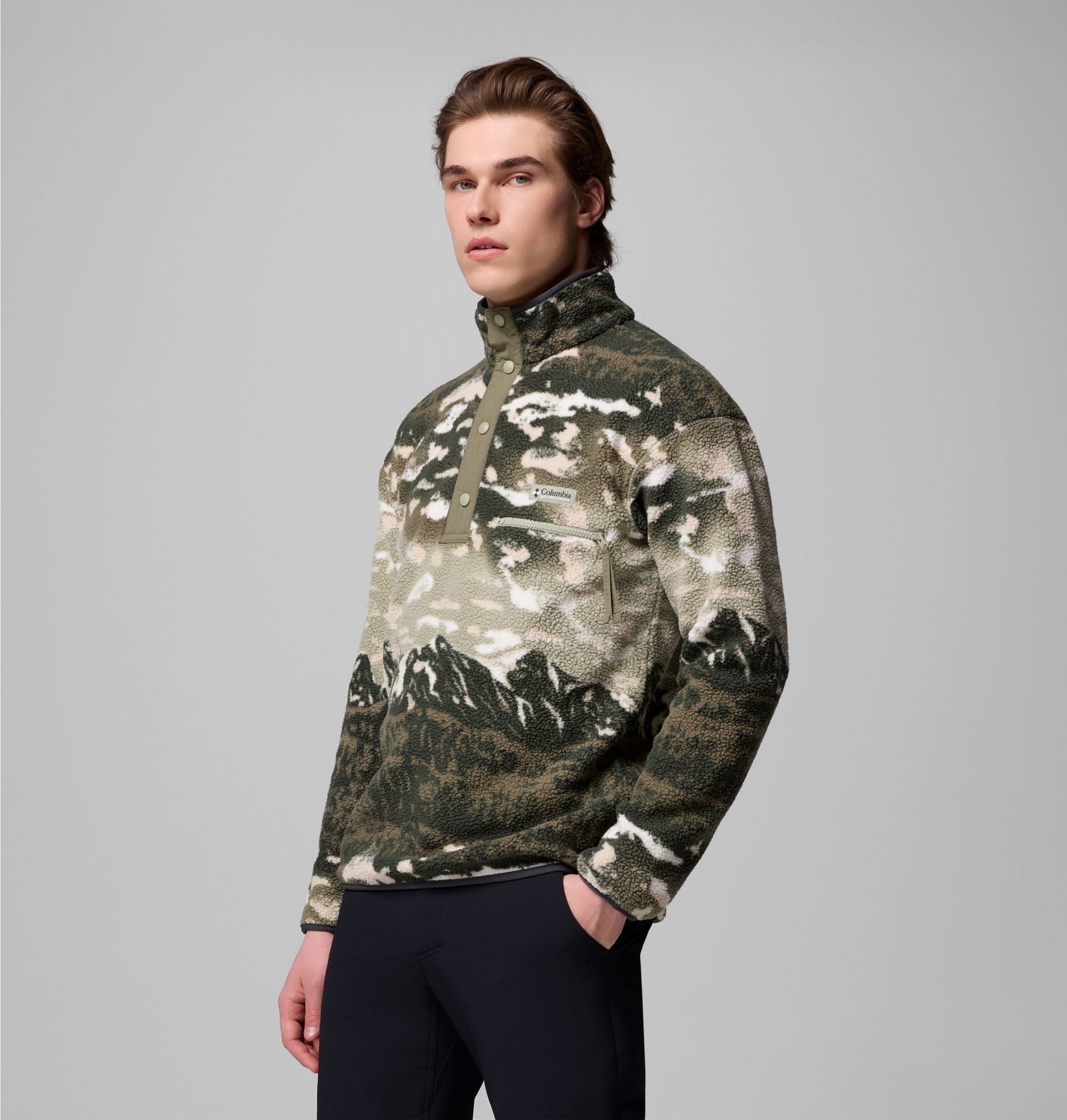 COLUMBIA Helvetia II Printed Half Snap Fleec Fußballoberteile COLUMBIA