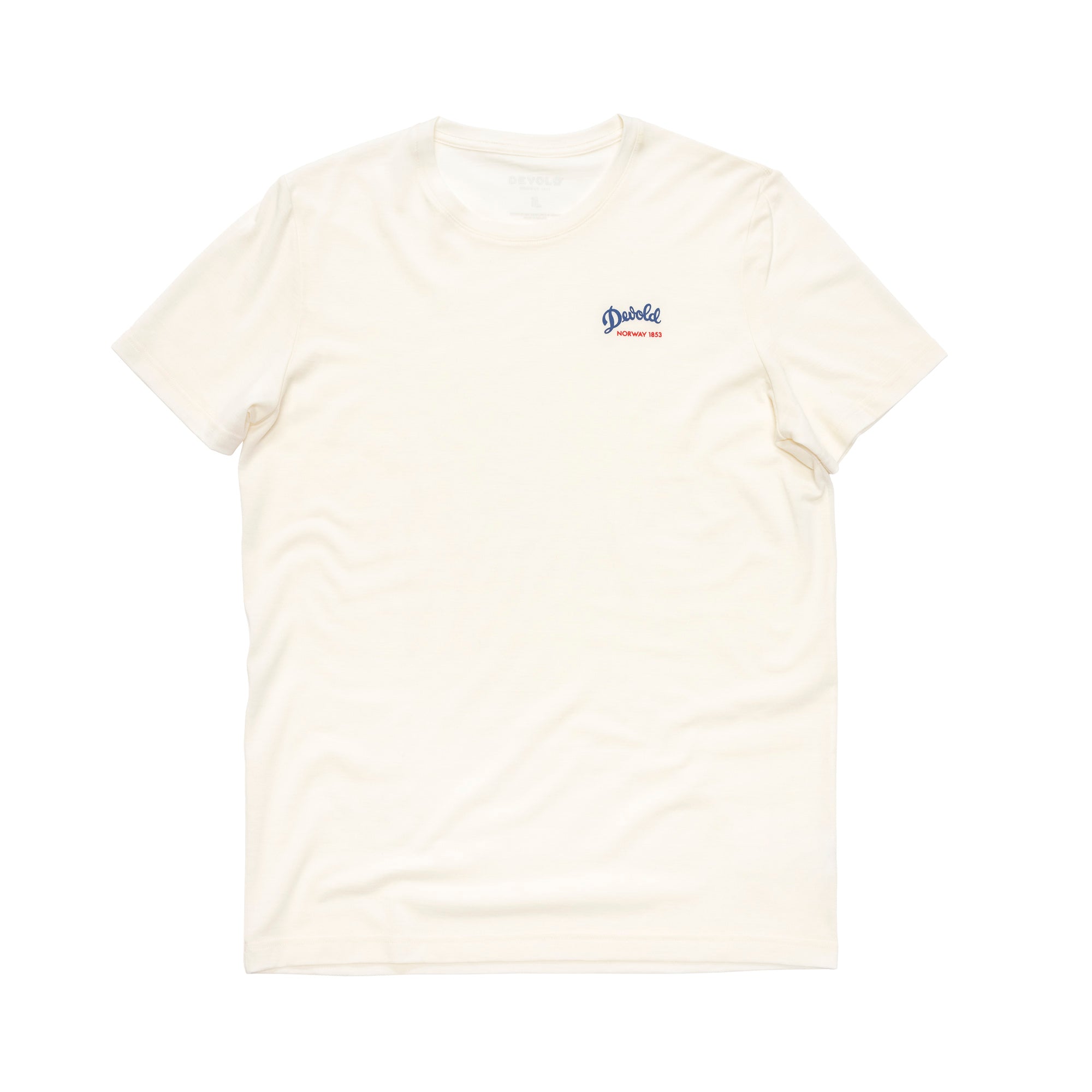 DEVOLD CLASSIC "SCRIPT" TEE MAN Wandershirts /-hemden DEVOLD WHITE S