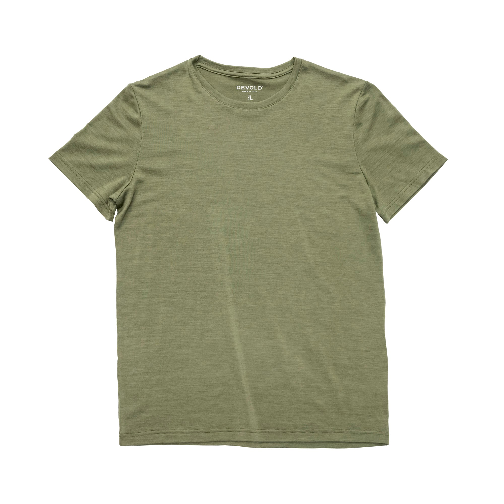 DEVOLD CLASSIC TEE MAN Wandershirts /-hemden DEVOLD LICHENMELANGE/NIGHT S