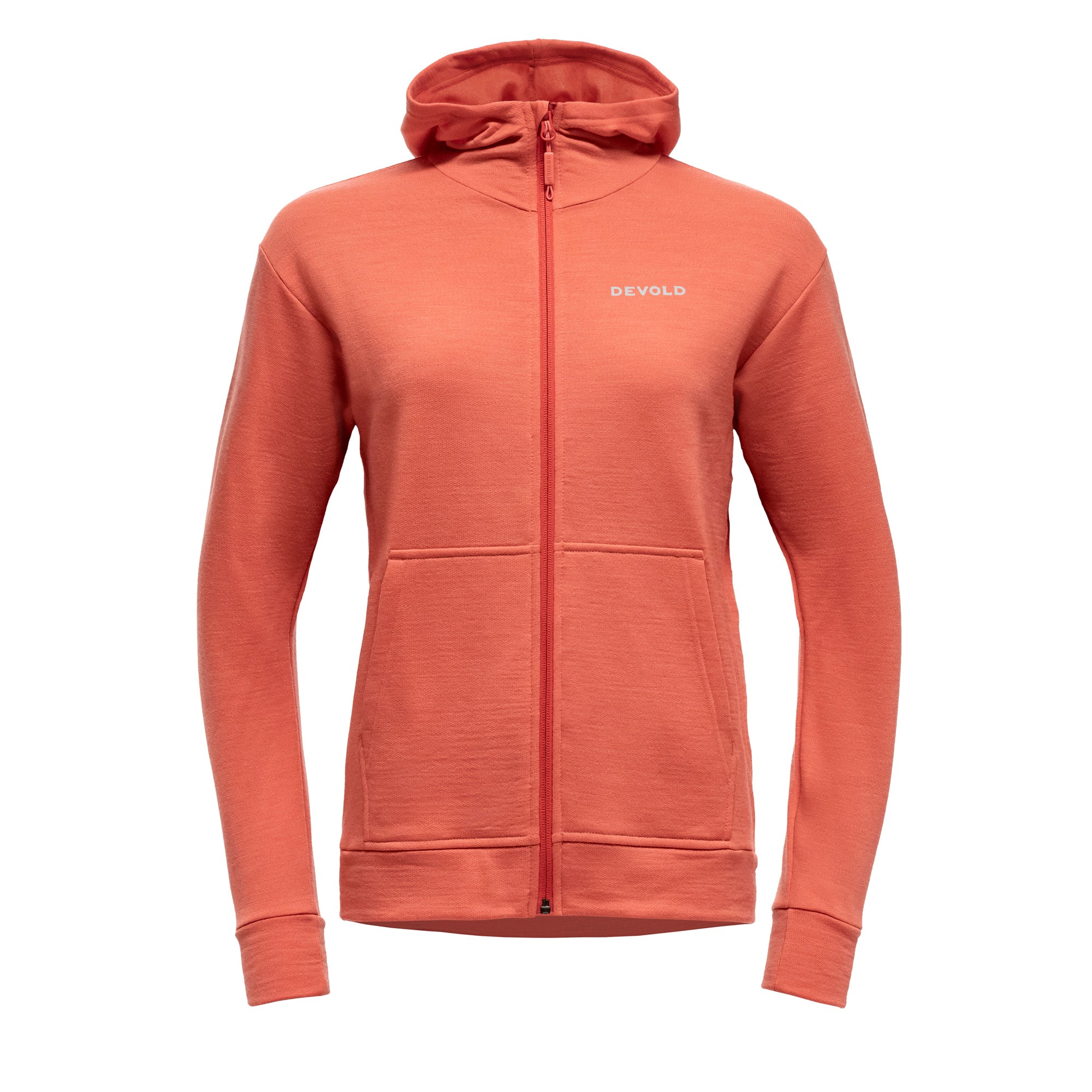 DEVOLD EVERYDAY ZIP HOODIE WMN Fleecejacken & Pullover DEVOLD CORAL XS