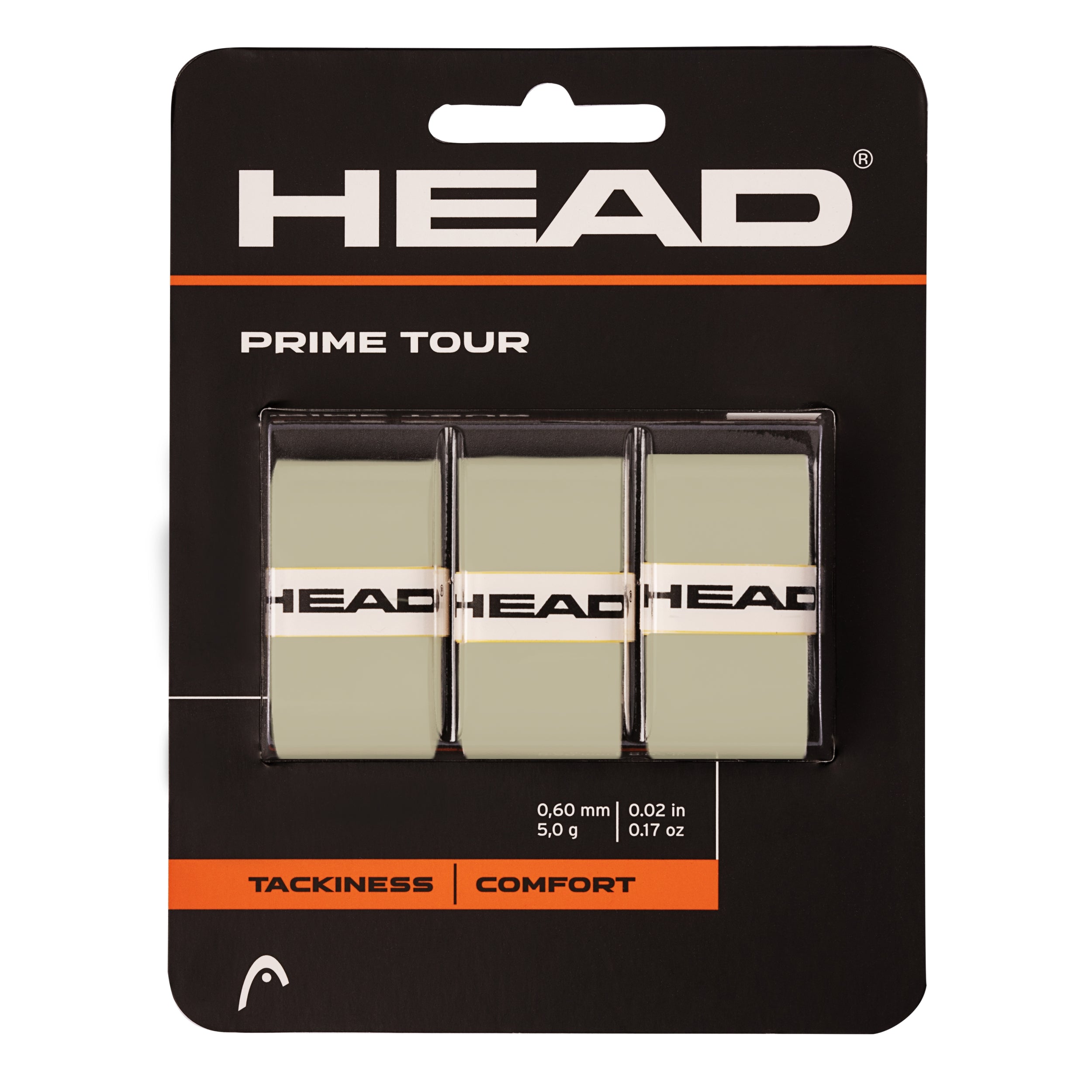 HEAD Gripband Prime Tour 3 pcs Pack Overgrip Tenniszubehör HEAD GR grey -