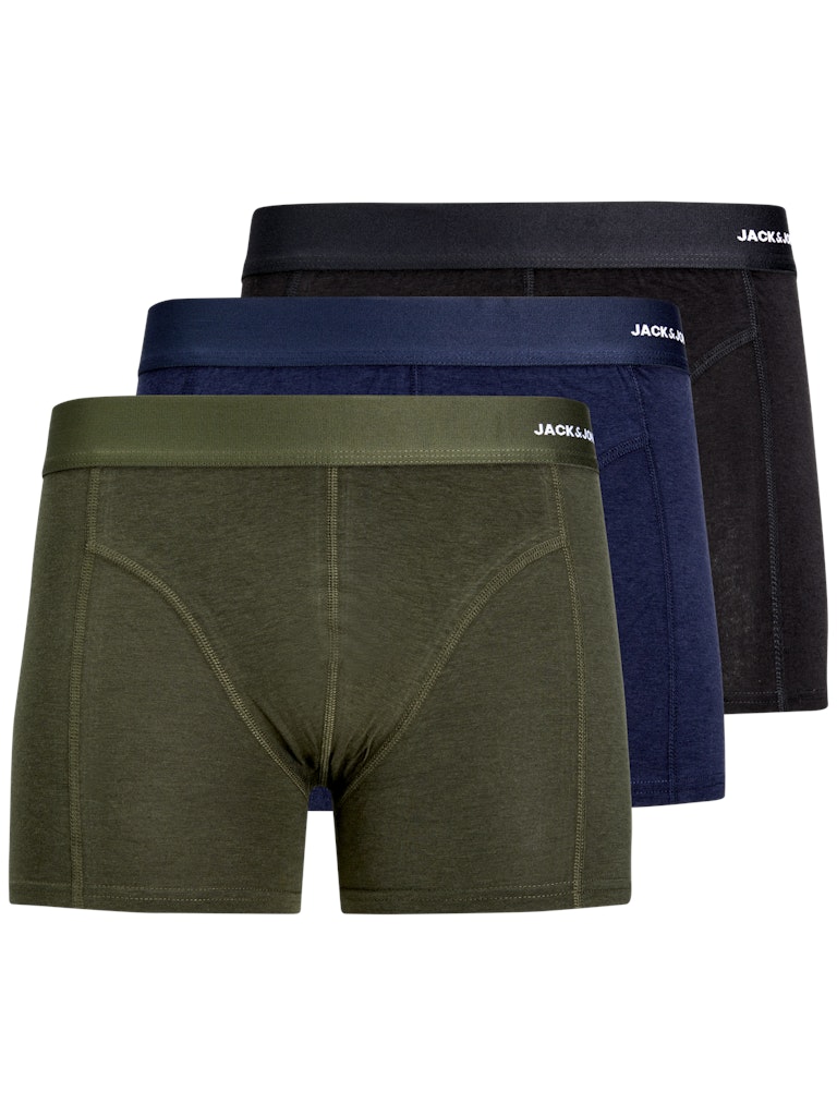 JACK & JONES JACBASIC BAMBOO TRUNKS 3 PACK NOOS Black/Black - Black Unterhosen JACK & JONES Forest Night/Black - Navy blazer S