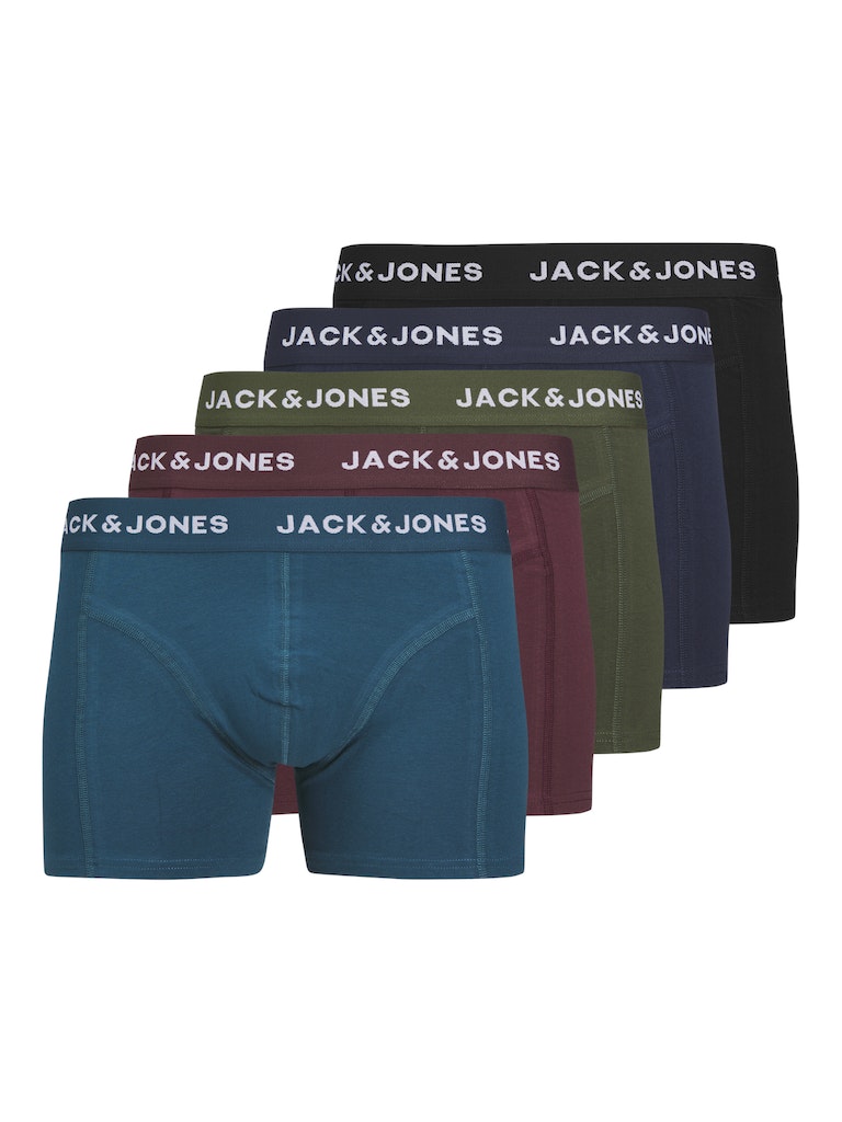 JACK & JONES JACTEO SOLID TRUNKS 5 PACK BOX Navy Blazer/SOLID Caps JACK & JONES Navy Blazer/SOLID S
