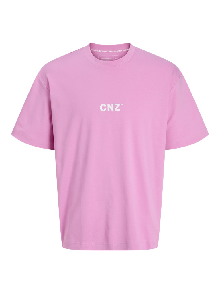 JACK & JONES JCOCNZ BERLIN GRAPHIC T-SHIRT Bright White Freizeitshirts /-hemden JACK & JONES Fuchsia Pink S