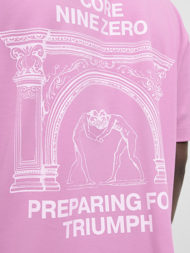 JACK & JONES JCOCNZ BERLIN GRAPHIC T-SHIRT Bright White Freizeitshirts /-hemden JACK & JONES