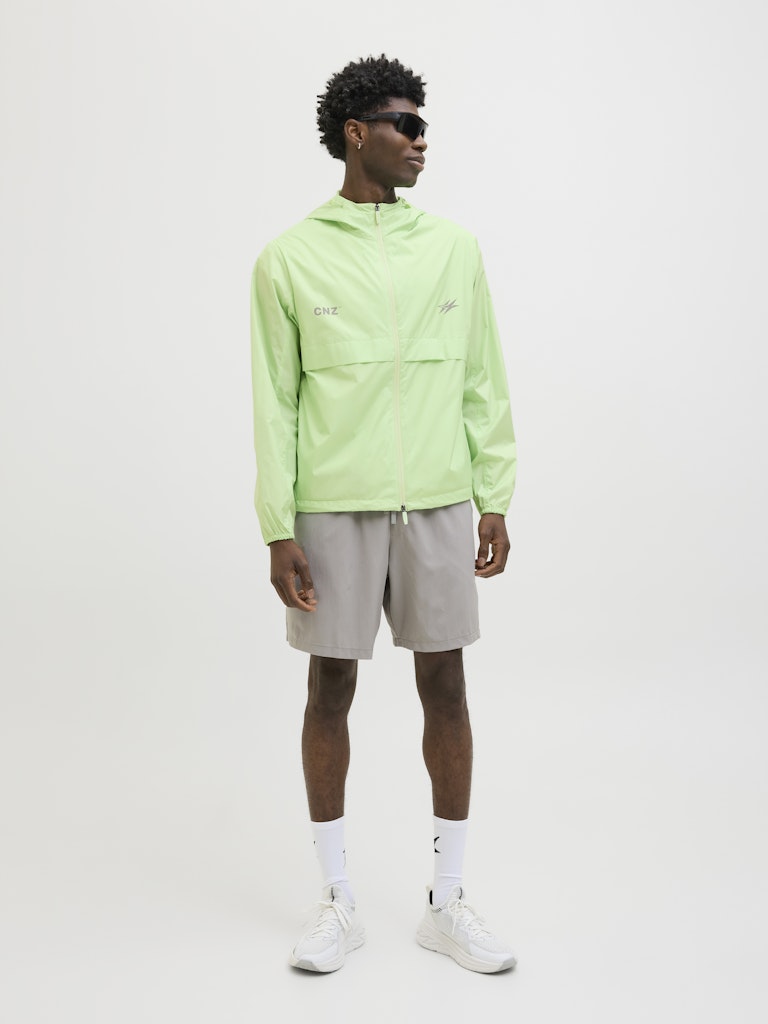 JACK & JONES JCOCNZ PARIS WINDBREAKER JACKET NOO Paradise Green/With Back Print Freizeitjacken JACK & JONES