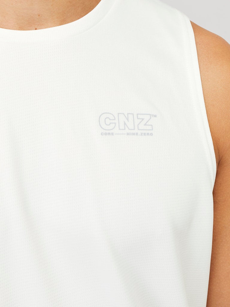JACK & JONES JCOCNZ TANK TOP SN Bright White Freizeitpullover JACK & JONES