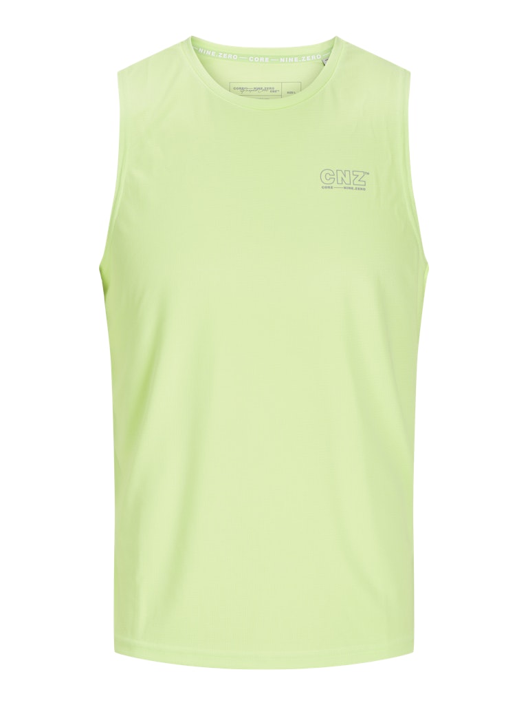 JACK & JONES JCOCNZ TANK TOP SN Bright White Freizeitpullover JACK & JONES Paradise Green S