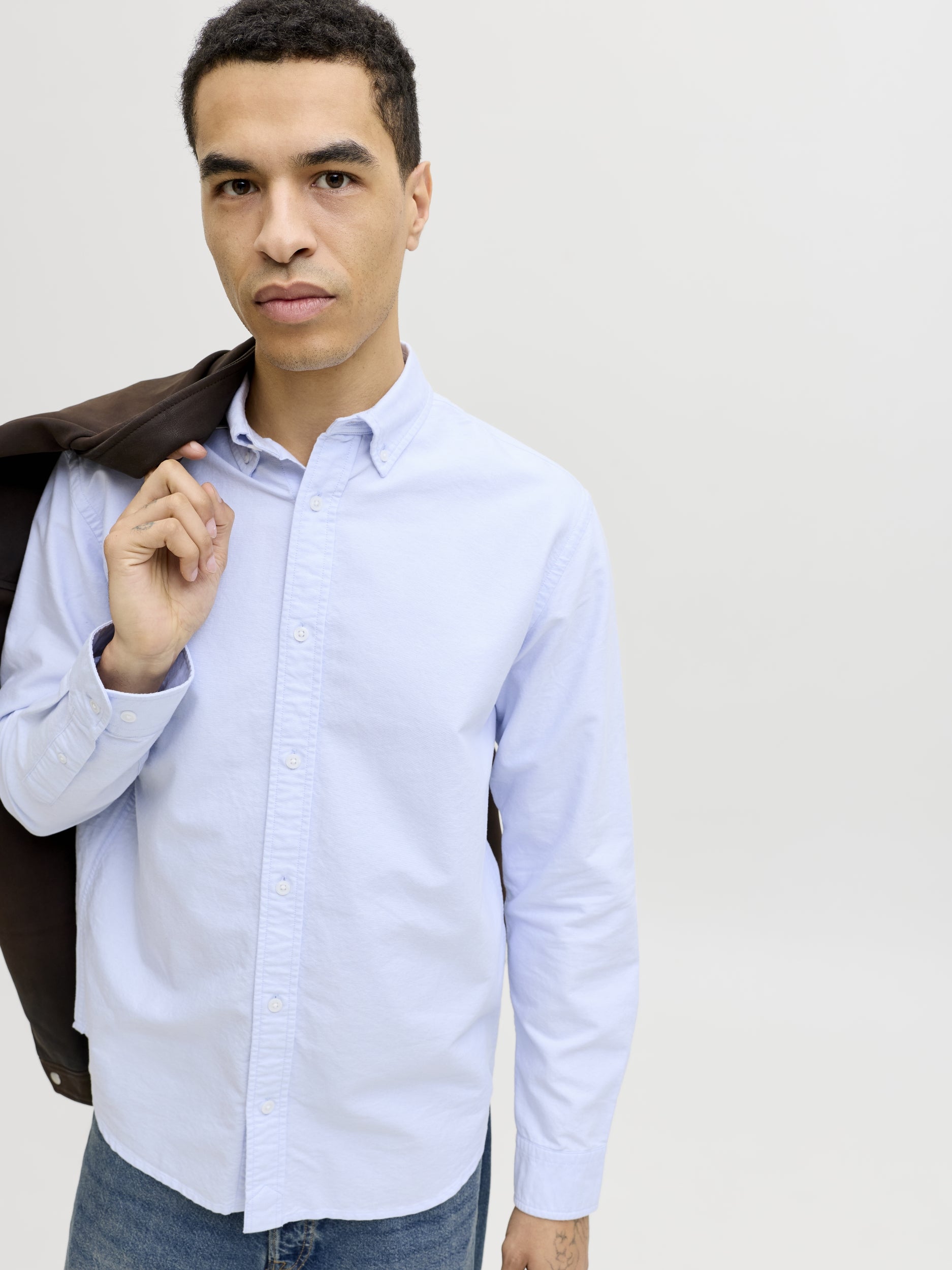 JACK & JONES JJEHARVEY OXFORD L/S SHIRT NOOS Freizeitshirts /-hemden JACK & JONES