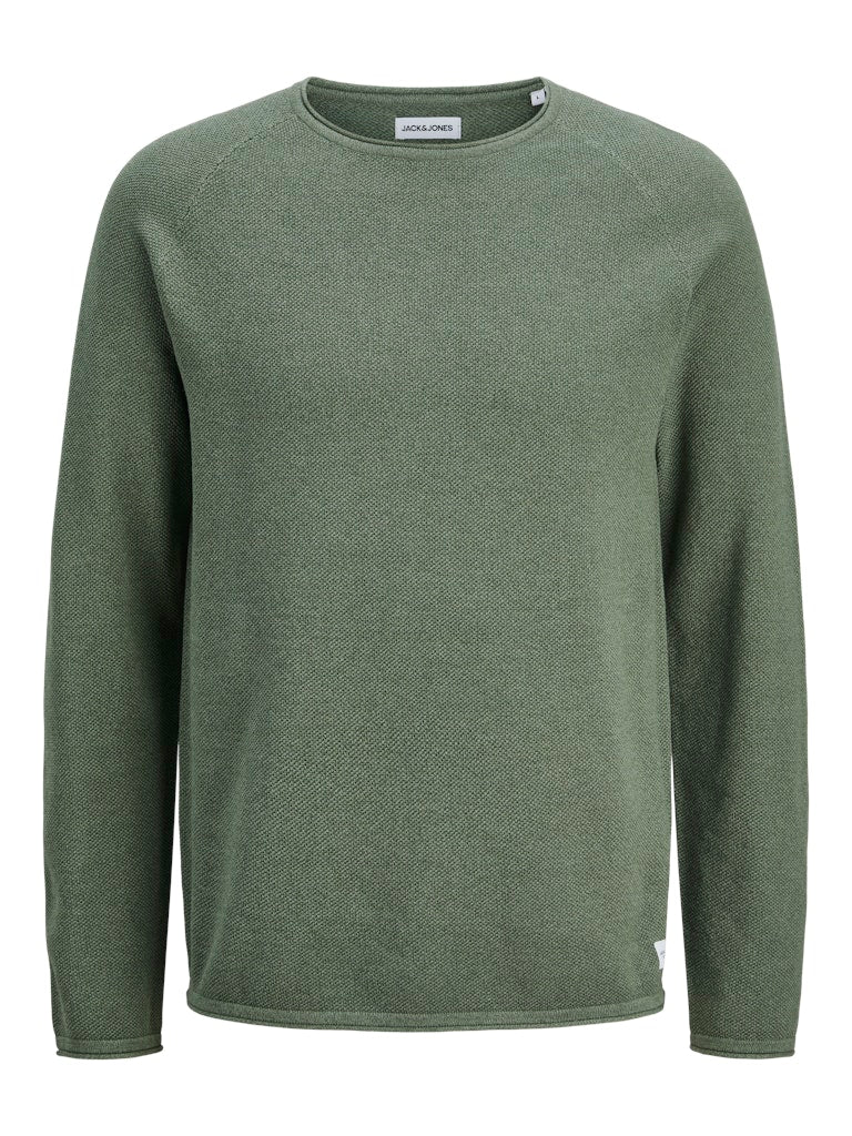 JACK & JONES JJEHILL KNIT CREW NECK NOOS Iceberg Green/Twist Freizeitpullover JACK & JONES 176342013 S