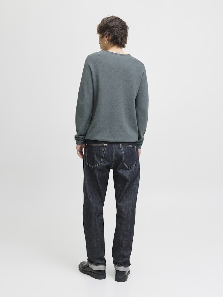 JACK & JONES JJEHILL KNIT CREW NECK NOOS Iceberg Green/Twist Freizeitpullover JACK & JONES