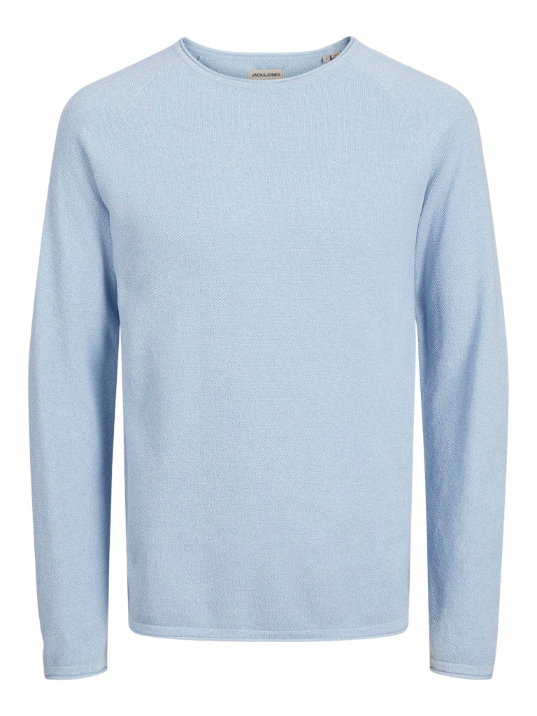 JACK & JONES JJEHILL KNIT CREW NECK NOOS Iceberg Green/Twist Freizeitpullover JACK & JONES Cashmere Blue/Twist S