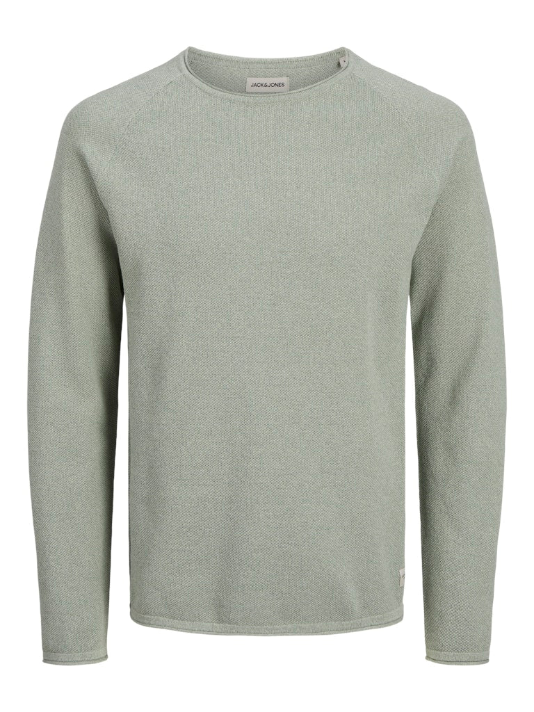 JACK & JONES JJEHILL KNIT CREW NECK NOOS Iceberg Green/Twist Freizeitpullover JACK & JONES Iceberg Green/Twist S