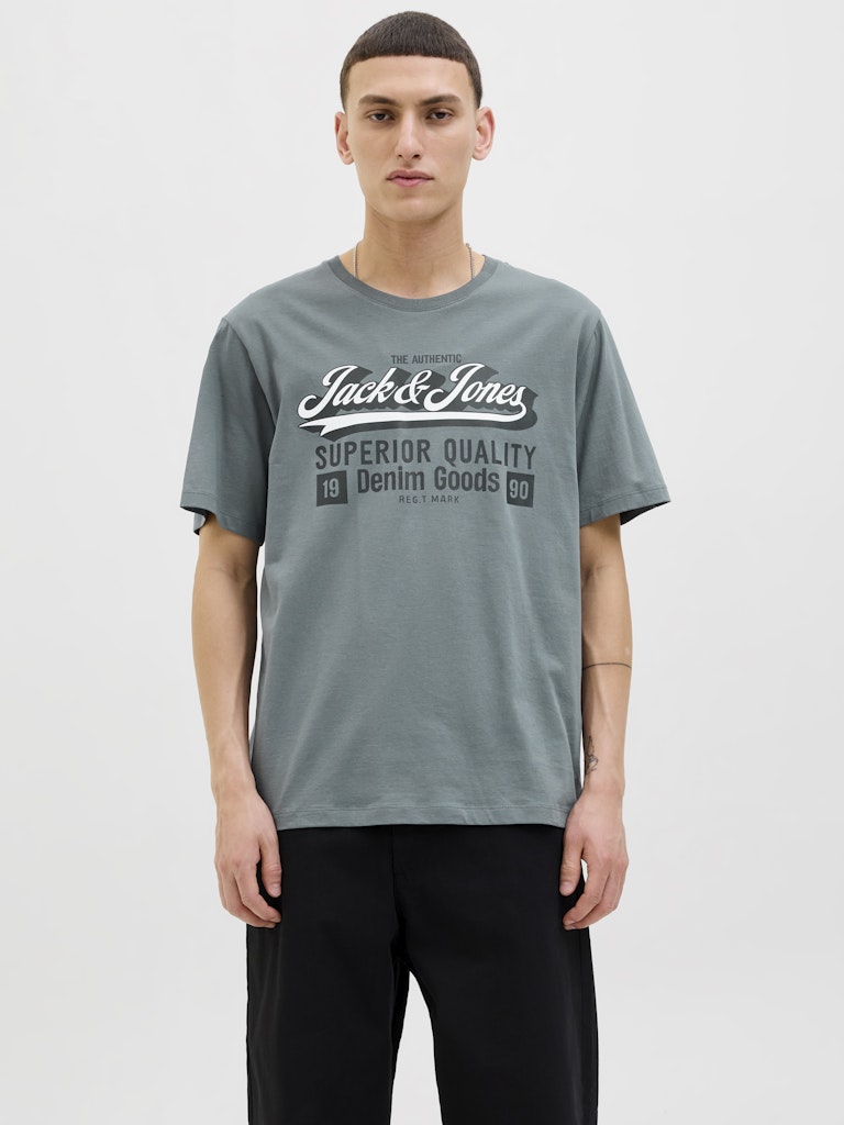 JACK & JONES JJELOGO TEE SS O-NECK 2 COL AW25 SN Freizeitshirts /-hemden JACK & JONES