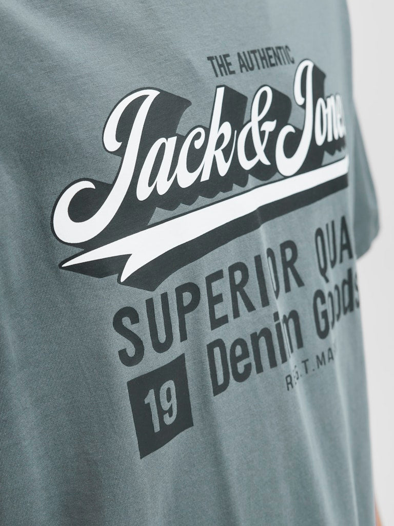 JACK & JONES JJELOGO TEE SS O-NECK 2 COL AW25 SN Freizeitshirts /-hemden JACK & JONES