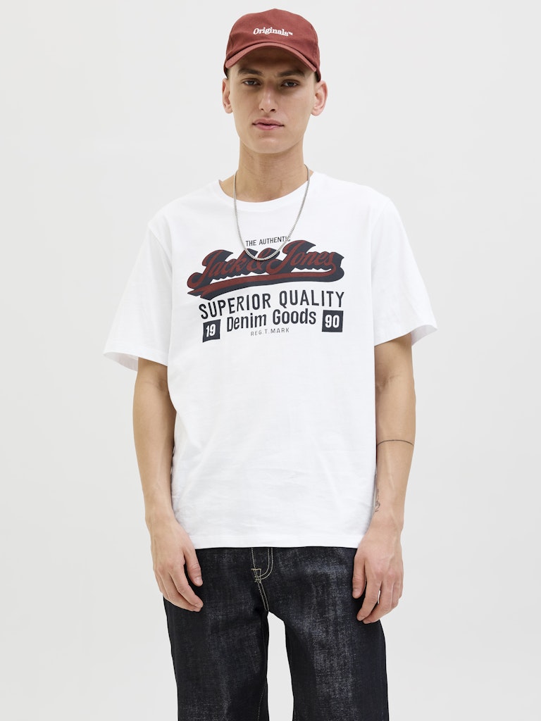 JACK & JONES JJELOGO TEE SS O-NECK 2 COL AW25 SN Freizeitshirts /-hemden JACK & JONES