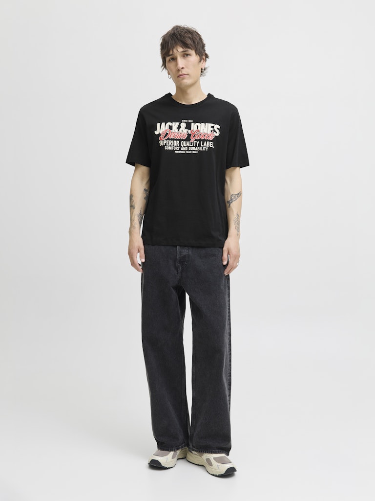 JACK & JONES JJELOGO TEE SS O-NECK 2 COL AW25 SN Freizeitshirts /-hemden JACK & JONES